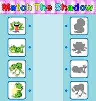 Find the correct shadow of the frog vector