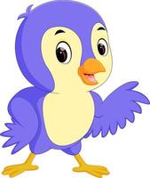 Cute bird cartoon vector