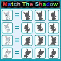 Find the correct shadow of the rabbit vector