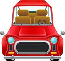 a front view a classic car vector