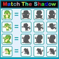 Find the correct shadow of the frog vector