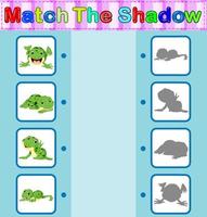 Find the correct shadow of the frog vector