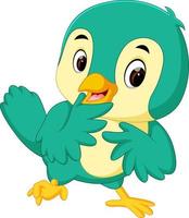 Cute bird cartoon vector