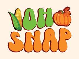 diseño de camiseta de acción de gracias vector