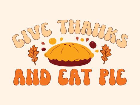 diseño de camiseta de acción de gracias vector