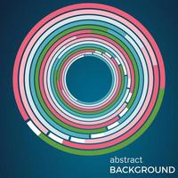 Beautiful light circles on a blue background. Abstract flash light circles. Vector technology background.