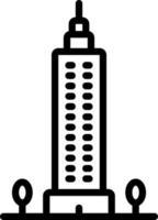 line icon for skyscaper vector