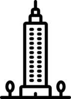 line icon for skyscaper vector