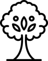 line icon for tree vector