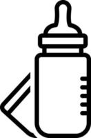 line icon for baby bottle vector