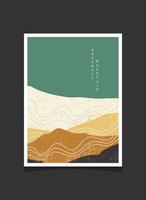 Abstract mountain painting, Abstract background, Premium Vector