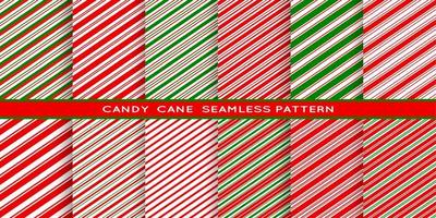 Candy cane wrapping paper seamless pattern vector