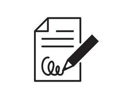 Note icon vector sign. Paper message or document page.