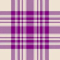 Plaid check pattern. Seamless fabric texture. Tartan textile print. vector