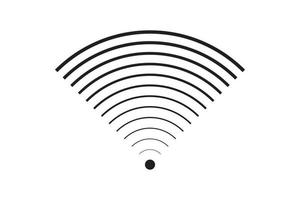 conexión de señal de símbolo wi fi. señal de tecnología inalámbrica de internet vectorial. icono de comunicación de red wifi. vector