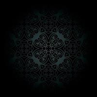 Vintage seamless background with black abstract pattern vector