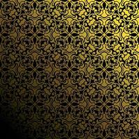 Gold abstract geometric pattern texture on a black background vector