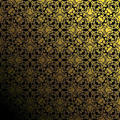 Gold abstract geometric pattern texture on a black background