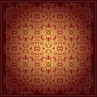 Abstract red baroque background vector