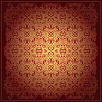 Abstract red baroque background vector