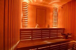 The sauna room in the wellness complex photo