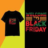 Black friday t shirt design trendy typography vector