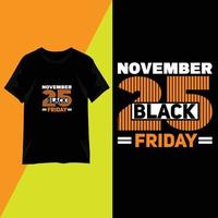 Black friday t shirt design trendy typography vector