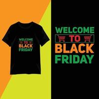 Black friday t shirt design trendy typography vector