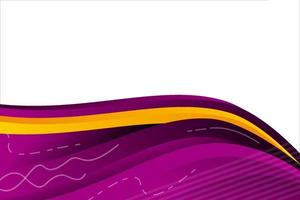 Purple yellow gradient wave abstract banner background vector