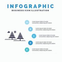 forest. camping. jungle. tree. pines Infographics Template for Website and Presentation. GLyph Gray icon with Blue infographic style vector illustration.