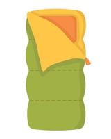 Doodle clipart. Travel sleeping bag. All objects are repainted. vector