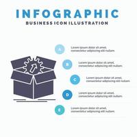 upload. performance. productivity. progress. work Infographics Template for Website and Presentation. GLyph Gray icon with Blue infographic style vector illustration.