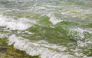 Hurricane thunderstorm tropical storm rock water wave texture pattern Mexico. photo