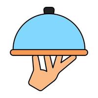 Trendy design icon of cloche vector