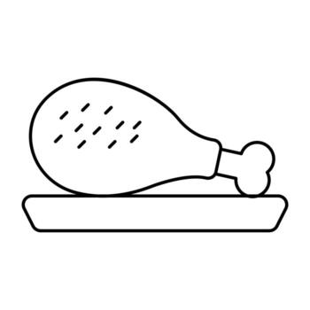 A perfect design icon of drumstick vector