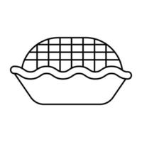 Modern design icon of apple pie vector