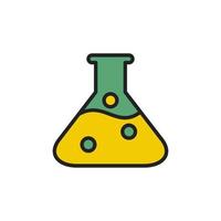 Laboratory Glassware or Test Tube Icon Design Illustration vector