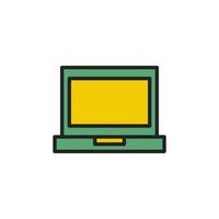 Laptop Icon Logo Template vector