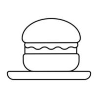 icono de diseño moderno de hamburguesa vector