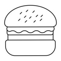 icono de diseño moderno de hamburguesa vector