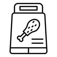 Food Pack Icon Style vector