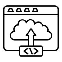 Code Deployment Icon Style vector