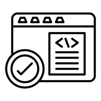 Code Correction Icon Style vector