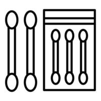 Cotton Swabs Icon Style vector