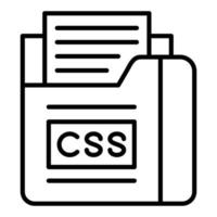 estilo de icono de archivo css vector