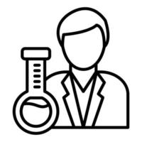 Chemist Icon Style vector