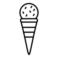 estilo de icono de helado vector