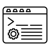 Command Line Icon Style vector