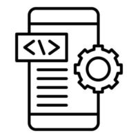 App Development Icon Style vector