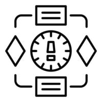 Project Deadline Icon Style vector